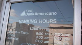 Timeline: First BankAmericano: Dead, but Not Buried