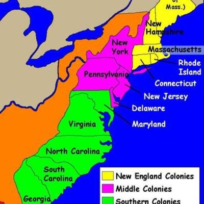 Timeline: 13 Colonies