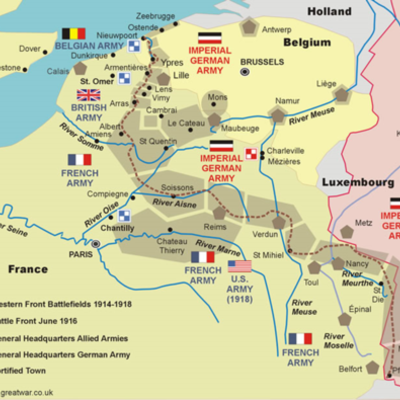 Timeline: Wester Front during WW1