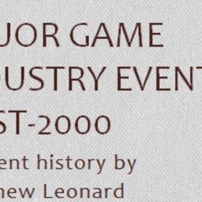 Timeline: Matthew Leonard's Game Industry Event Timeline