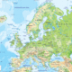 Europe physical map