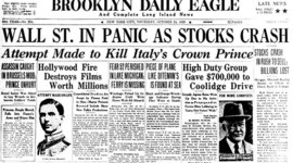 Timeline: Leading up to the Stock Market Crash of 1929 and crashes following