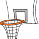 Basketball clipart hoop