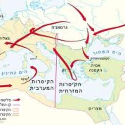 Timeline: המעבר מהעת העתיקה לימי הבנים