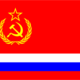 Soviet new russian flag