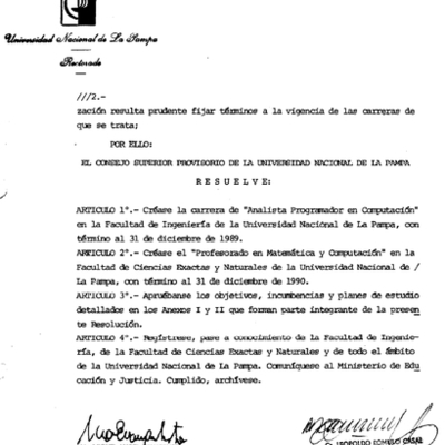 Timeline: La tecnología en la FCEyN