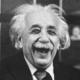 Einstein laughing