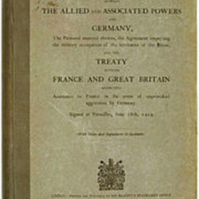 Timeline: World War 1, the Treaty of Versailles