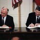 Reagan and gorbachev signing