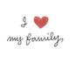 I love my family graphic