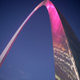 Gateway arch light up pink