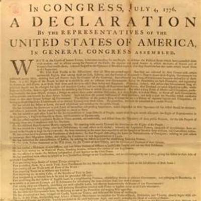 Timeline: Declaration of independence