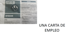 Timeline: Una carta de empleo