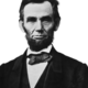 Abraham lincoln head on shoulders photo portrait