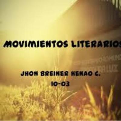 Timeline: movimientos literarios