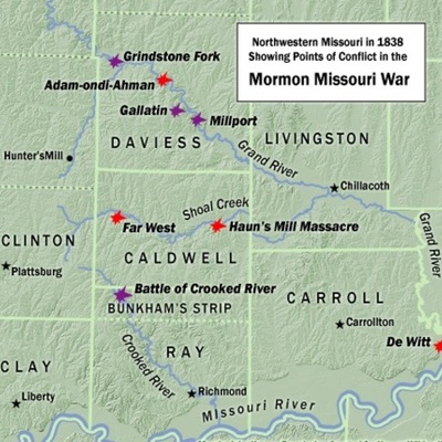 Timeline: Mormon War of 1830s in Northern Missouri