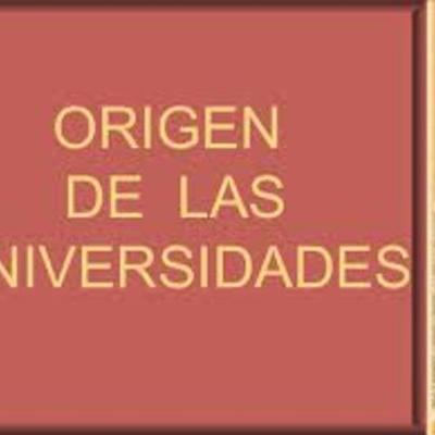 Timeline: ORIGEN Y NATURALEZA DE LAS UNIVERSIDADES: SAN BUENAVENTURA