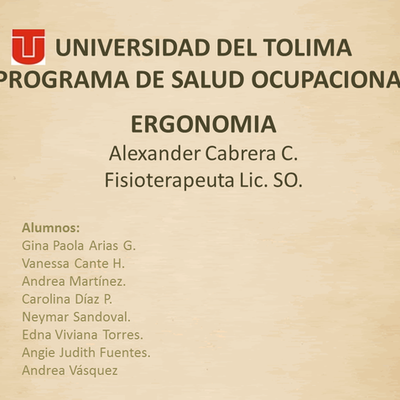 Timeline: Linea de Tiempo de La Ergonomia