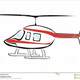 Helicopter drawing red white 35931480