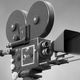 Old fashioned movie camera