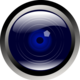 Rg1024 blue camera lens vector clipart