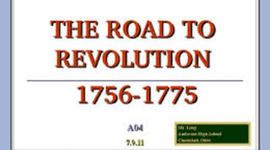 Timeline: Road to Revolution