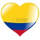 11782181 colombia in heart