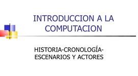 Timeline: Historia de la computacion