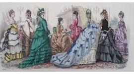 Timeline: Women's clothing in 1850-1895
