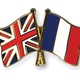 Flag pins great britain france