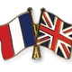 Flag pins france great britain