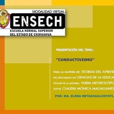 Timeline: SURGIMIENTO Y DESARROLLO DEL CONDUCTISMO (POR MA. ELENA NETZAHUALCOYOTL)