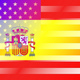 Spanish american flag