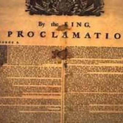 Timeline: Proclamation of 1763