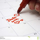 Marking special date calendar 296377