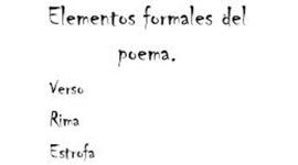 Timeline: Elementos formales del poema