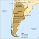 Argentina map.