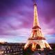 The effiel tower at night