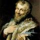 Democritus by agostino carracci
