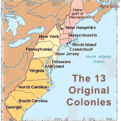 Timeline: 13 Colonies