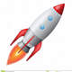 Space rocket vector illustration blasting off sky 32237994
