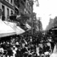 Yonge street crowd celebrating the end of the boer war