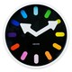 Karlsson black pictogram rainbow wall clock