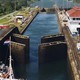 Panama canal gatun locks opening