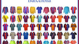 Timeline: camisetas del f.c.barcelona