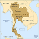 Map thailand