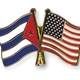 Flag pins cuba usa