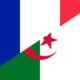 Flag of france and algeria