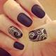 Lush black nail designs
