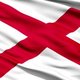 Stock footage waving flag of the us state of alabama with the crimson cross of st andrew